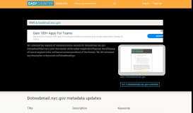 
							         Dotwebmail Nyc (Dotwebmail.nyc.gov) - Outlook - updates								  
							    