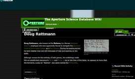 
							         Doug Rattmann | The Aperture Science Database Wiki | FANDOM ...								  
							    