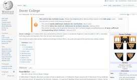 
							         Dover College - Wikipedia								  
							    