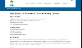 
							         Dover District Council Building Control | Home - Kent Building Control								  
							    