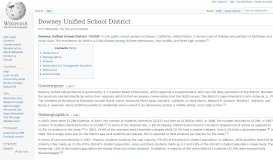 
							         Downey Unified School District - Wikipedia								  
							    