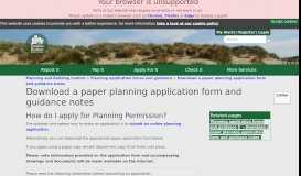 
							         Download a paper planning application form with guidance notes ...								  
							    