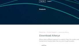 
							         Download Alteryx | Alteryx								  
							    