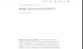
							         Download Bridge Constructor Portal APK Full v3.2 - Building bridge								  
							    