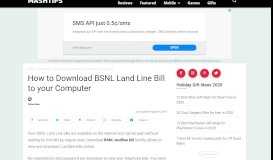 
							         Download BSNL Land Line Bill - MashTips								  
							    