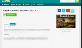 
							         Download - Check Aadhaar Resident Portal								  
							    
