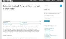 
							         Download Facebook Password Hacker 1.17 .apk File for Android ...								  
							    