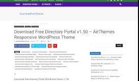 
							         Download Free Directory Portal v1.50 – AitThemes Responsive ...								  
							    