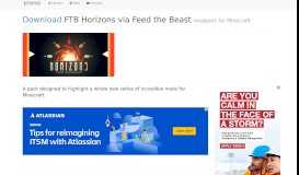 
							         Download FTB Horizons - Download the Feed the Beast Launcher								  
							    