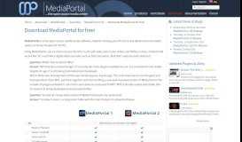 
							         Download MediaPortal for free! - MEDIAPORTAL								  
							    