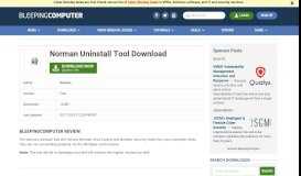 
							         Download Norman Uninstall Tool - Bleeping Computer								  
							    