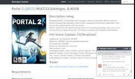 
							         Download Portal 2 [PC] [MULTi22-ElAmigos] [Torrent] | ElAmigos-Games								  
							    