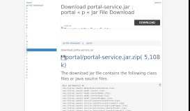 
							         Download portal-service.jar : portal « p « Jar File Download - Java2s								  
							    