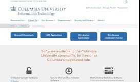 
							         Download Software | Columbia University Information Technology								  
							    