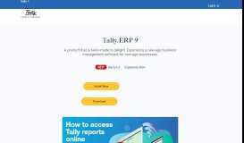 
							         Download Tally ERP 9 - India's most popular ERP software | Tally								  
							    