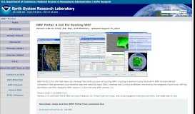 
							         Download WRF Portal - NOAA Earth System Research Laboratory								  
							    