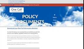 
							         Download your Policy Documents - One Call Insurance								  
							    