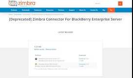 
							         Download Zimbra Connector for Blackberry Enterprise Server								  
							    