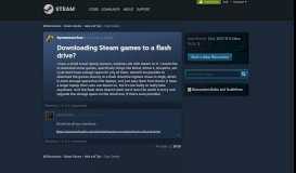 
							         Downloading Steam games to a flash drive? :: Help and Tips - Steam ...								  
							    
