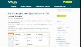 
							         Downloading the HCSS Web Companion - Non Hosted Schools ...								  
							    