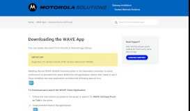 
							         Downloading the WAVE App – WAVE Admin Help - WAVE OnCloud								  
							    