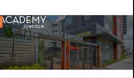 
							         Downtown Lincoln Apartments | Academy Lincoln | Home								  
							    