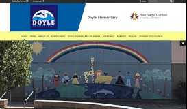 
							         Doyle | San Diego Unified School District								  
							    