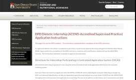 
							         DPD Dietetic Internship (ACEND-Accredited Supervised Practice ...								  
							    