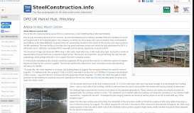 
							         DPD UK Parcel Hub, Hinckley - SteelConstruction.info								  
							    