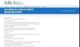 
							         DPH On-Line Patient Registration - MedMarMed								  
							    