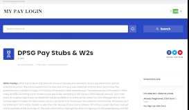 
							         DPSG Pay Stubs & W2s | MY PAY LOGIN								  
							    