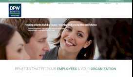 
							         DPW Benefits – Employee Benefit Solutions								  
							    