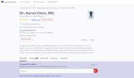 
							         Dr. Aaron Clark, MD - Reviews - Port Huron, MI - Healthgrades								  
							    