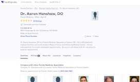 
							         Dr. Aaron Hanshaw, DO - Reviews - Dayton, OH - Healthgrades								  
							    