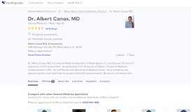 
							         Dr. Albert Canas, MD - Reviews - Miami Beach, FL - Healthgrades								  
							    