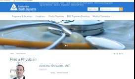 
							         Dr. Andrew Beckwith, MD - OB/GYN - Great Barrington, Massachusetts ...								  
							    