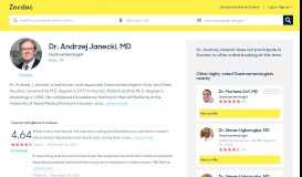 
							         Dr. Andrzej Janecki, MD | Andrzej Janecki, Katy, TX (77493) Reviews								  
							    
