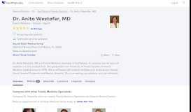 
							         Dr. Anita Westafer, MD - Reviews - Gulf Breeze, FL - Healthgrades								  
							    