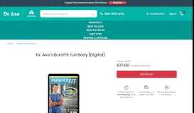 
							         Dr. Axe's BurstFit Full Body (Digital) - Dr. Axe Store								  
							    