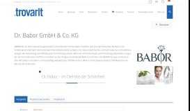 
							         Dr. Babor GmbH & Co. KG – Trovarit – the IT-Matchmaker								  
							    