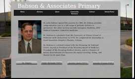 
							         Dr. Babson - Babson & Associates Primary Care, PC in Cheyenne, WY								  
							    