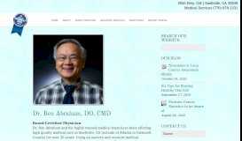 
							         Dr. Ben Abraham, DO, CMD – Abraham Family Medicine								  
							    