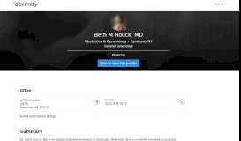 
							         Dr. Beth Houck, MD – Syracuse, NY | Obstetrics & Gynecology - Doximity								  
							    