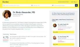 
							         Dr. Bindu Alexander, MD | Metro Medical Associates, Alpharetta, GA								  
							    