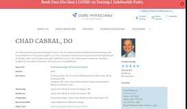 
							         Dr. Chad Cabral, DO - New Hampshire - Core Physicians								  
							    