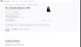 
							         Dr. Chandra Brown, MD - Reviews - Plano, TX - Healthgrades								  
							    