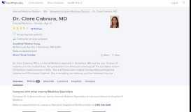 
							         Dr. Clara Cabrera, MD - Reviews - Stoneham, MA - Healthgrades								  
							    