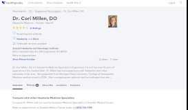 
							         Dr. Cori Millen, DO - Reviews - Englewood, CO - Healthgrades								  
							    