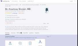 
							         Dr. Courtney Sinclair, MD - Reviews - Canton, GA - Healthgrades								  
							    