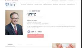 
							         Dr. Craig A. Witz - Houston Fertility Institute								  
							    